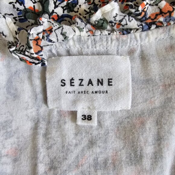 Sezane Clare Dress Imprimé Cachemire - Size 38 - Picture 6 of 9
